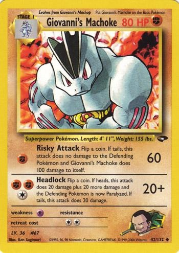 Giovanni's Machoke - Gym Challenge - #42