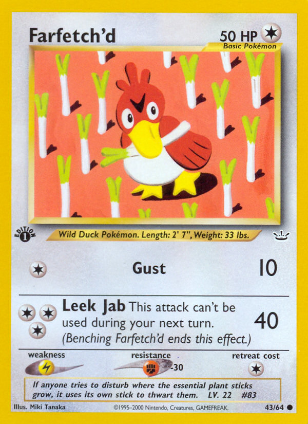 Farfetch'd - Neo Revelation - #43 (1st Edition)