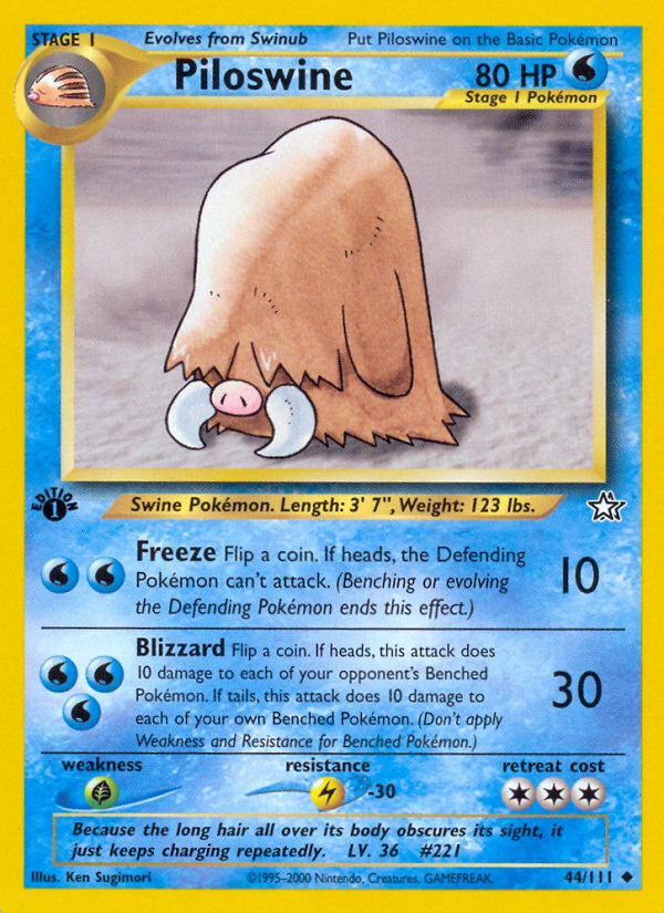 Piloswine - Neo Genesis - #44 (1st Edition)