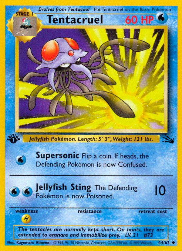 Tentacruel - Fossil - #44 (1st Edition)