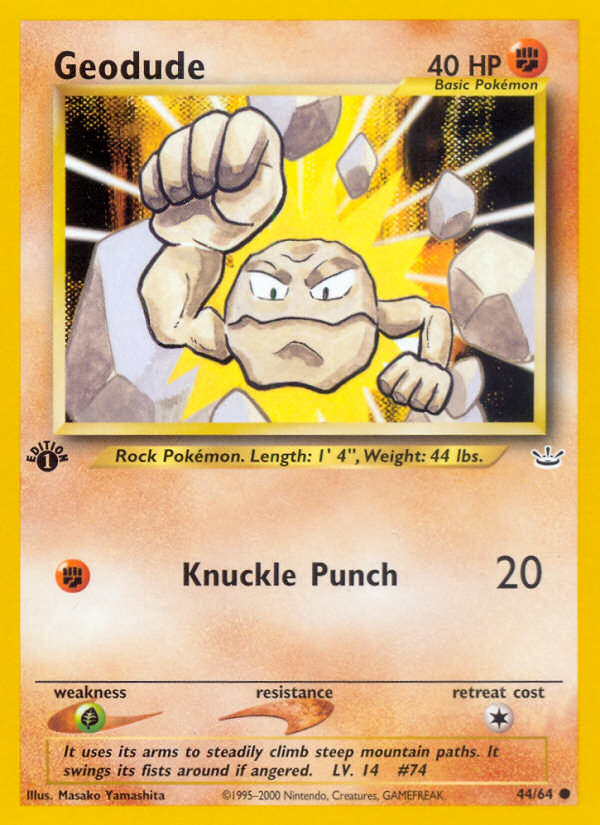 Geodude - Neo Revelation - #44 (1st Edition)