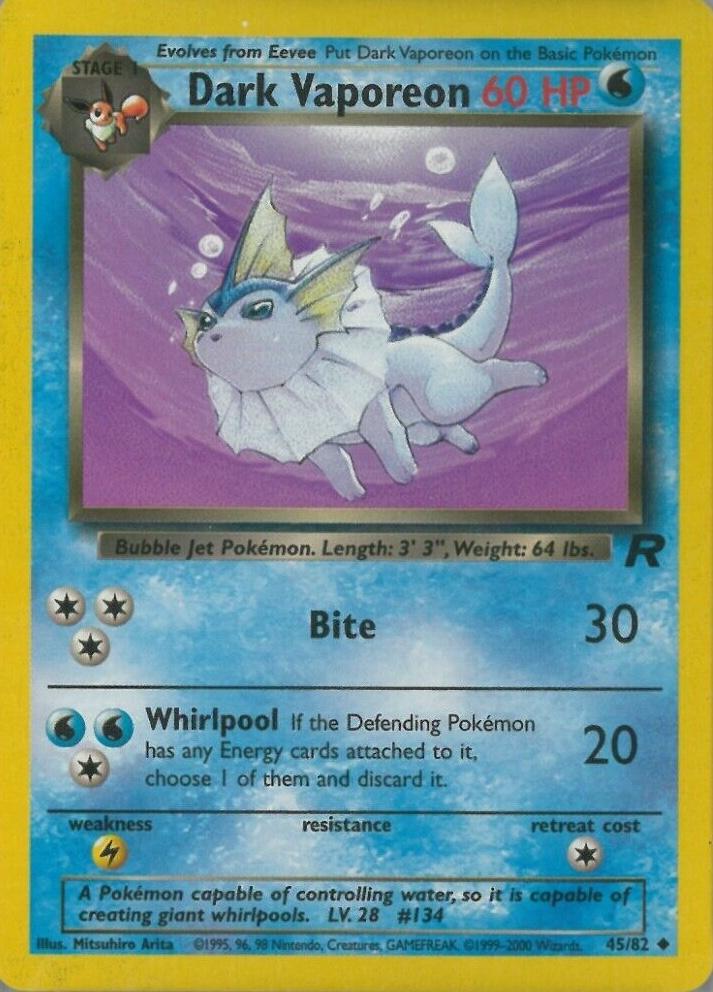 Dark Vaporeon - Team Rocket - #45