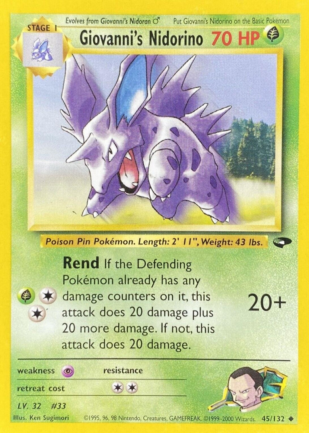 Giovanni's Nidorino - Gym Challenge - #45
