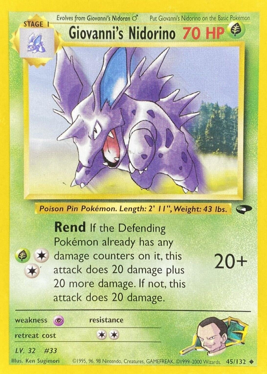 Giovanni's Nidorino - Gym Challenge - #45