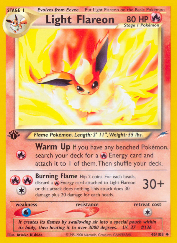 Light Flareon - Neo Destiny - #46 (1st Edition)