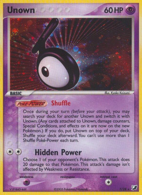 Unown (T) - EX Unseen Forces - #T