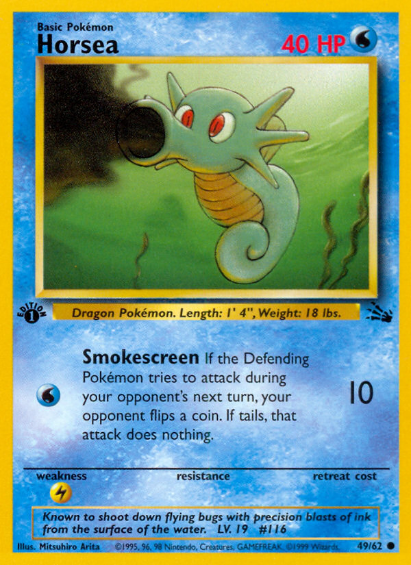 Horsea - Fossil - #49 (1st Edition)