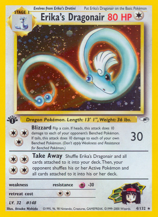 Erika's Dragonair - Gym Heroes - #4 (1st Edition)
