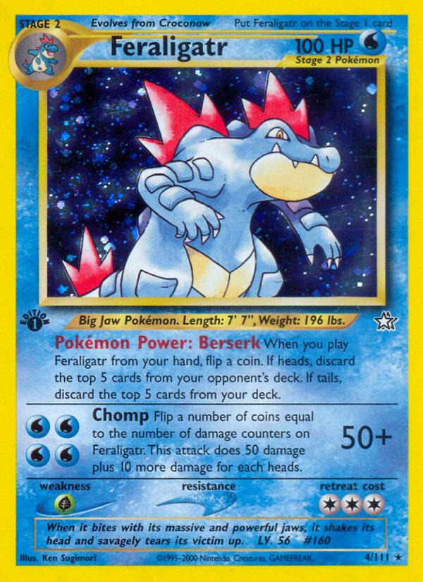 Feraligatr - Neo Genesis - #4 (1st Edition)
