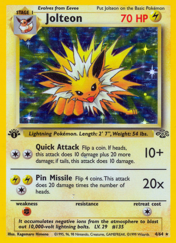 Jolteon - Jungle - #4 (1st Edition)