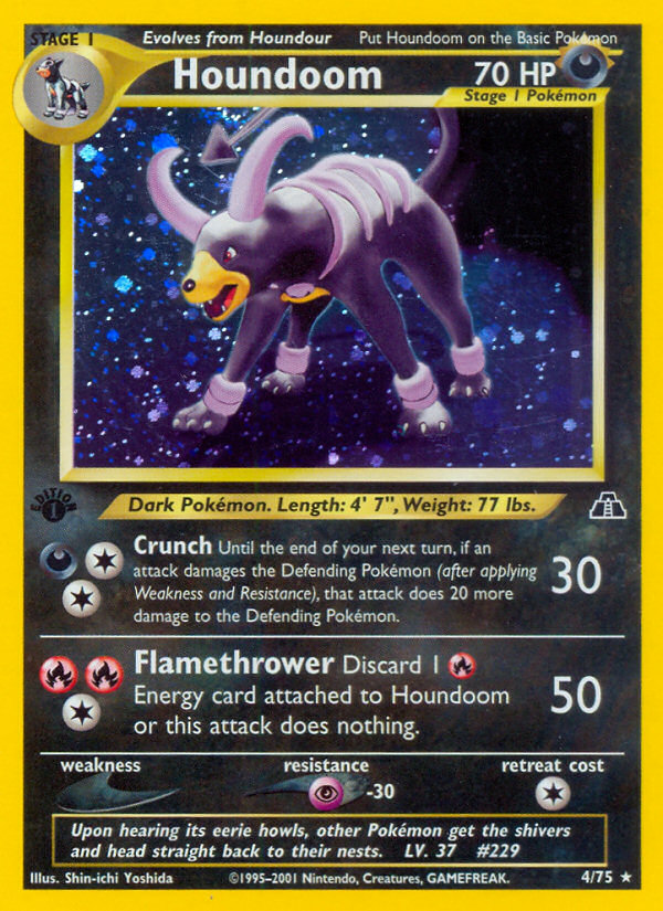 Houndoom - Neo Discovery - #4 (1st Edition)