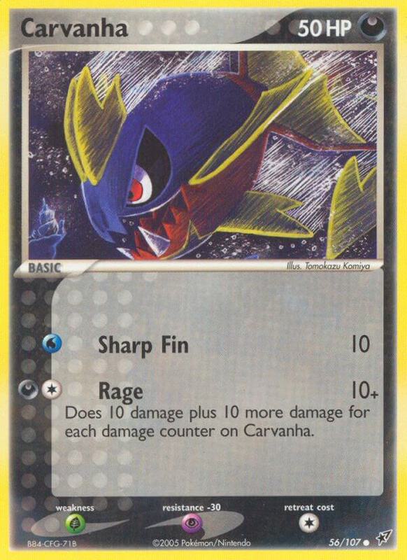 Carvanha - EX Deoxys - #56