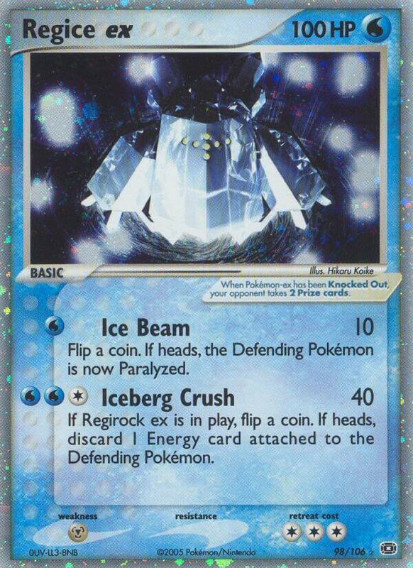 Regice ex - EX Emerald - #98