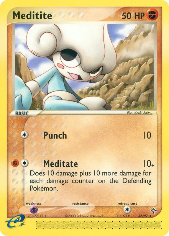Meditite - EX Dragon - #37