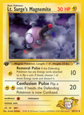 Lt. Surge's Magnemite - Gym Heroes - #50 (1st Edition)