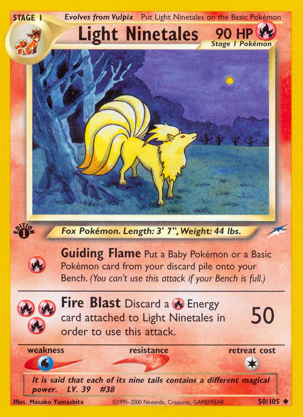 Light Ninetales - Neo Destiny - #50 (1st Edition)