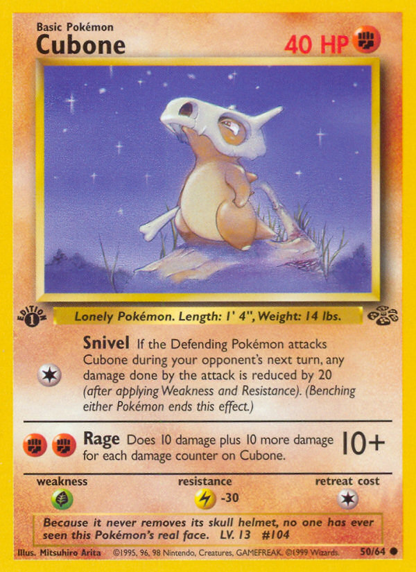 Cubone - Jungle - #50 (1st Edition)