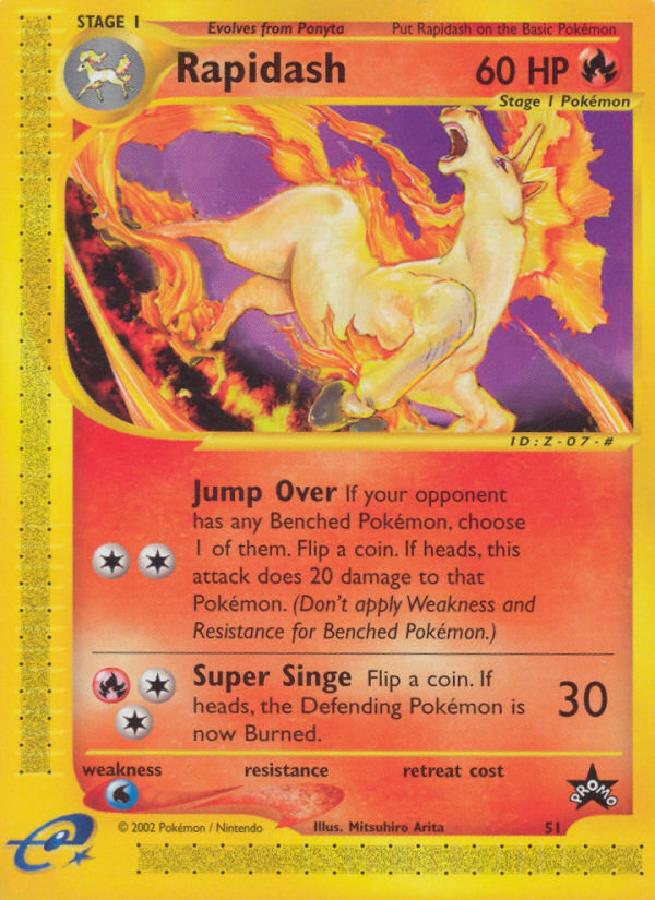 Rapidash - Black Star Promo - #51