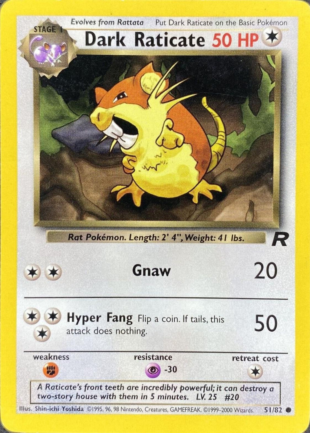 Dark Raticate - Team Rocket - #51