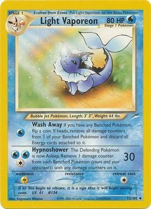 Light Vaporeon - Neo Destiny - #52