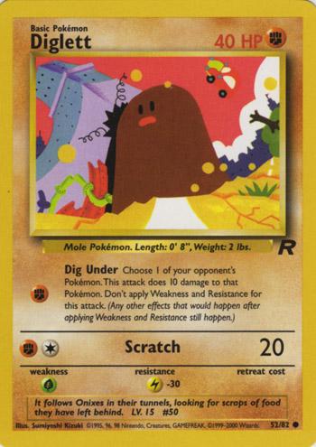 Diglett - Team Rocket - #52