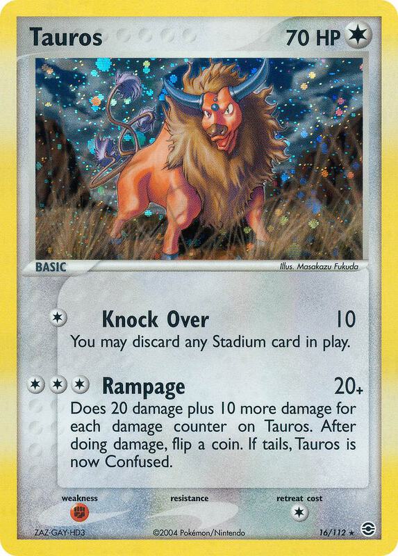 Tauros - EX FireRed & LeafGreen - #16