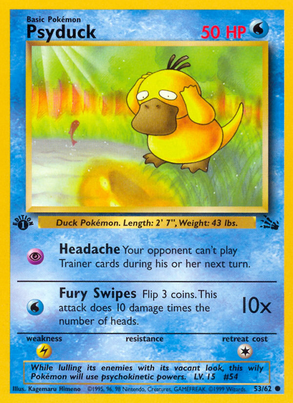 Psyduck - Fossil - #53 (1st Edition)