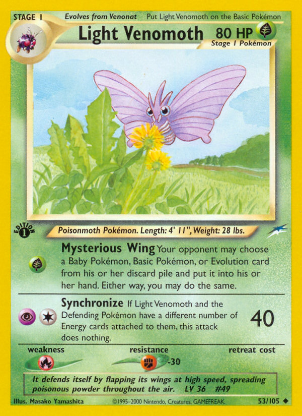 Light Venomoth - Neo Destiny - #53 (1st Edition)