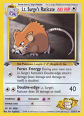 Lt. Surge's Raticate - Gym Challenge - #53 (1st Edition)