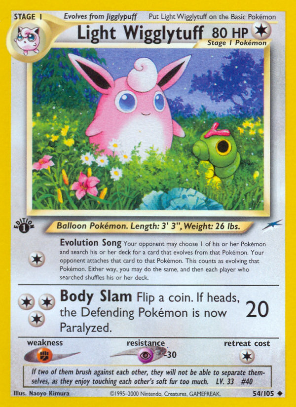 Light Wigglytuff - Neo Destiny - #54 (1st Edition)