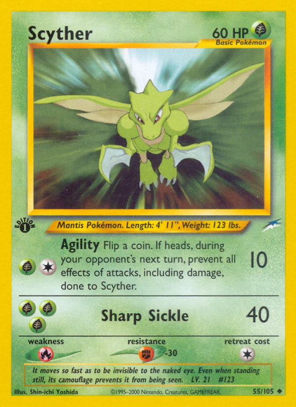 Scyther - Neo Destiny - #55 (1st Edition)