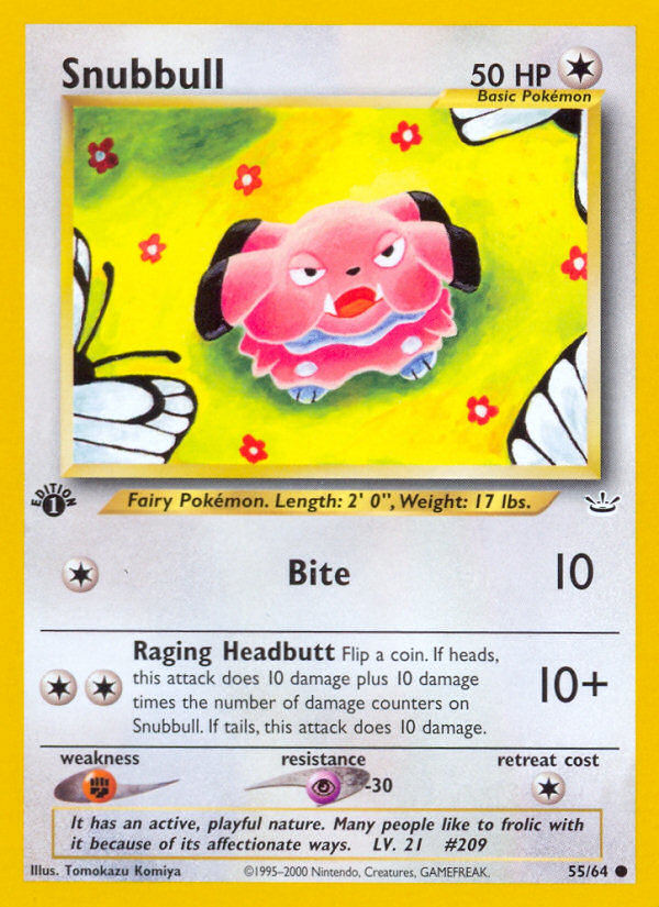 Snubbull - Neo Revelation - #55 (1st Edition)