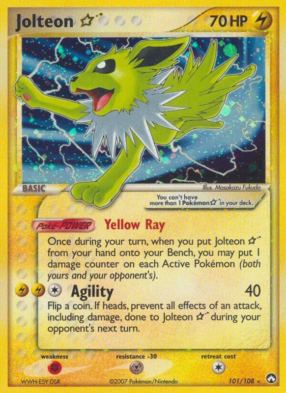 Jolteon (Gold Star) - EX Power Keepers - #101