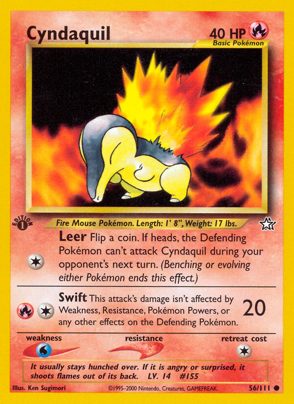 Cyndaquil - Neo Genesis - #56 (1st Edition)