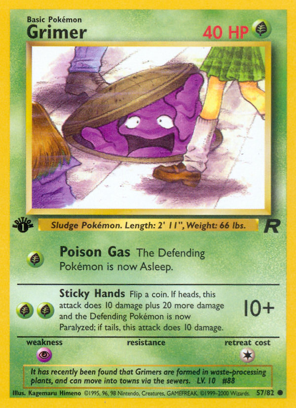 Grimer - Team Rocket - #57 (1st Edition)