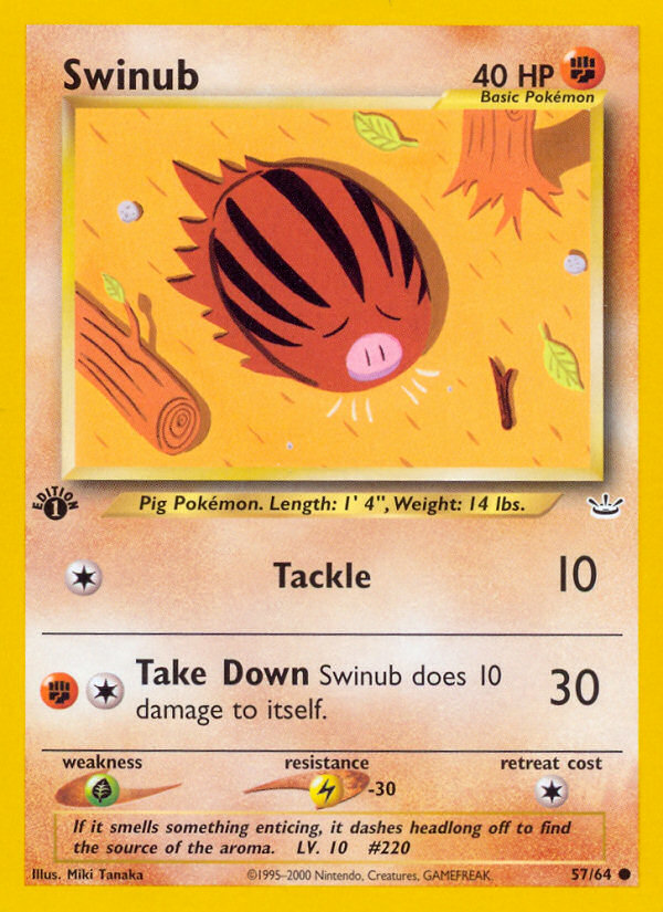 Swinub - Neo Revelation - #57 (1st Edition)