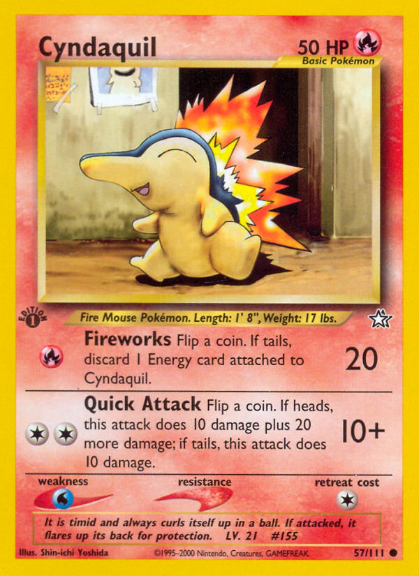 Cyndaquil - Neo Genesis - #57 (1st Edition)