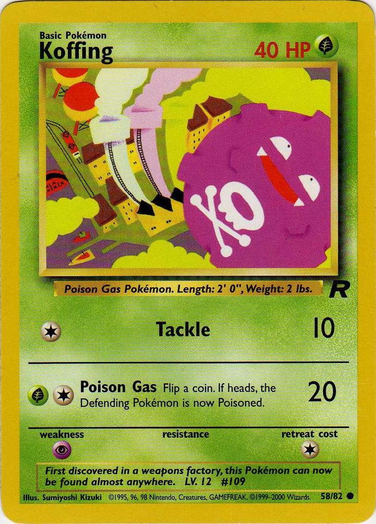 Koffing - Team Rocket - #58