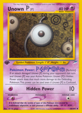 Unown P - Neo Destiny - #58 (1st Edition)