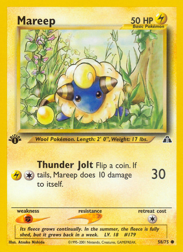 Mareep - Neo Discovery - #58 (1st Edition)