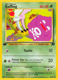 Koffing - Team Rocket - #58 (1st Edition)