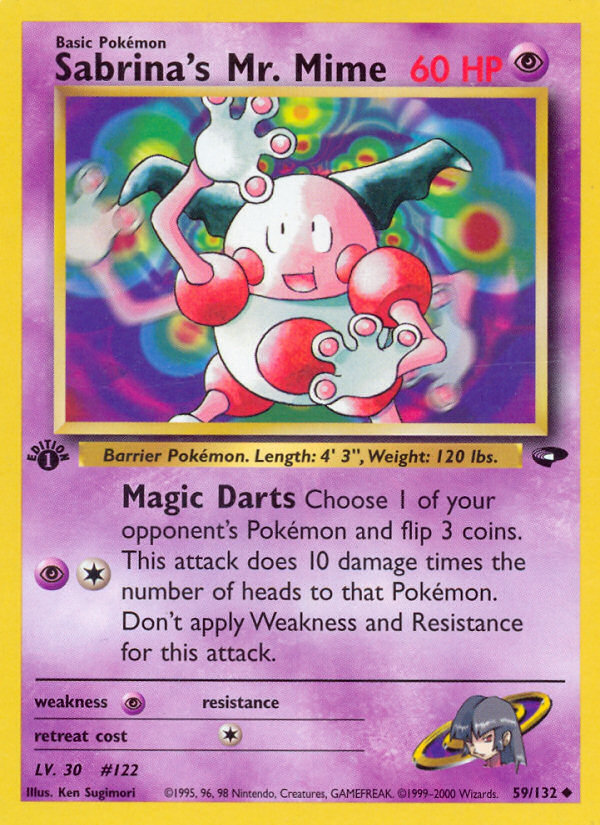 Sabrina's Mr. Mime - Gym Challenge - #59 (1st Edition)