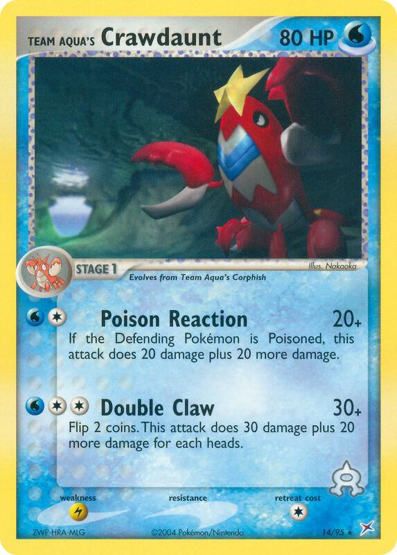 Team Aqua's Crawdaunt - EX Team Magma vs Team Aqua - #14