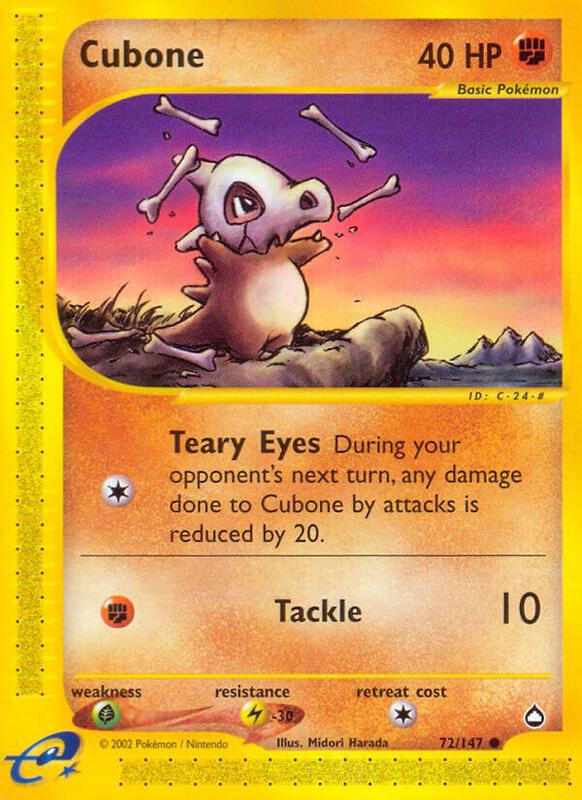 Cubone - Aquapolis - #72