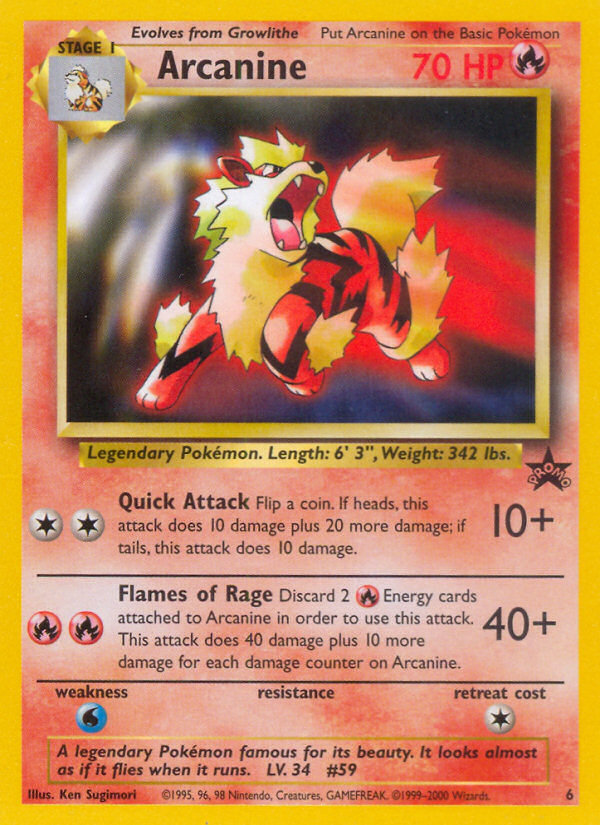 Arcanine - Black Star Promo - #6