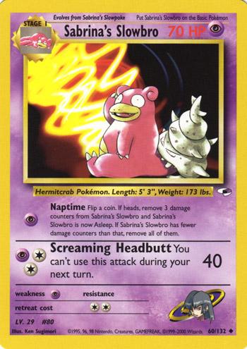 Sabrina's Slowbro - Gym Heroes - #60
