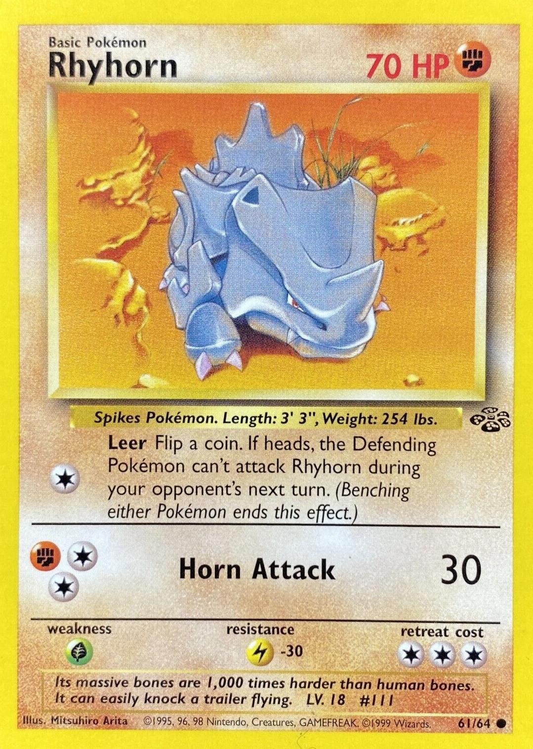 Rhyhorn - Jungle - #61