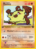 Mankey - Team Rocket - #61 (1st Edition)
