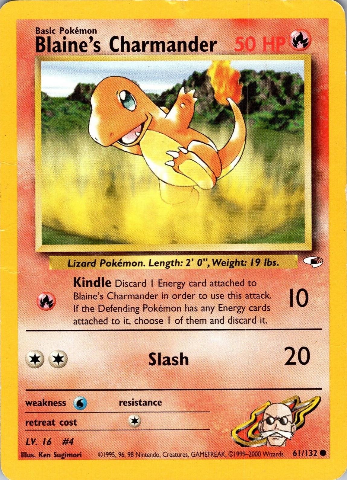 Blaine's Charmander - Gym Heroes - #61
