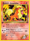 Blaine's Growlithe - Gym Challenge - #62 (1st Edition)